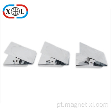 Metal Magnetic Square Papel Clip Haller para escritório